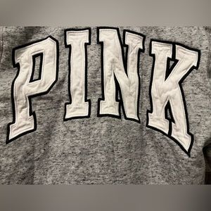 Pink quarter zip light grey size xs